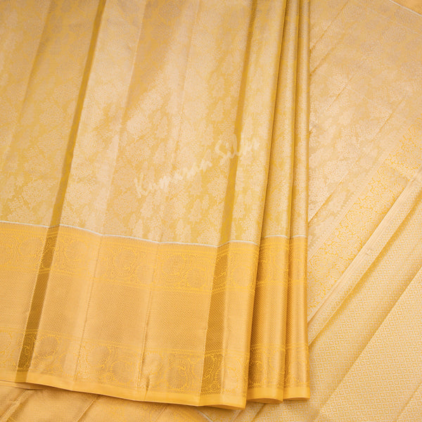 Kota Gold Floral Zari Worked Saree 02