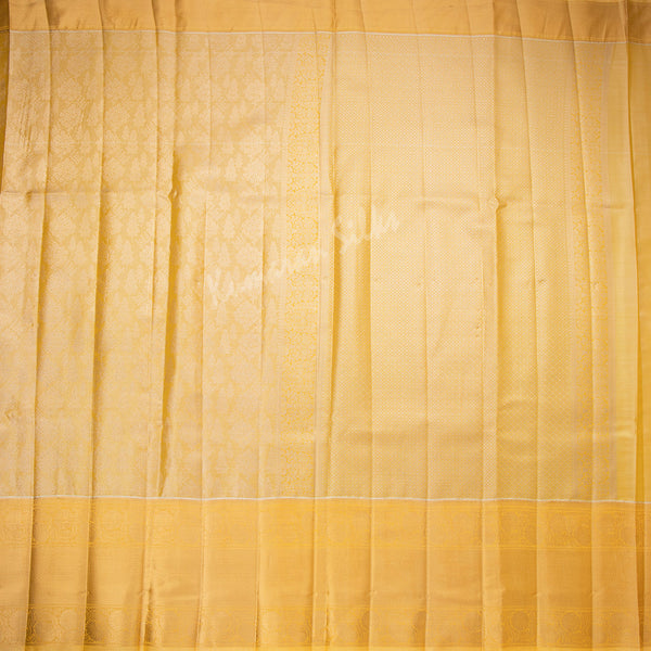 Kota Gold Floral Zari Worked Saree 02