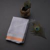 Semi Mysore Silk Grey Embossed Saree