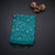 Semi Linen Peacock Green Printed Saree