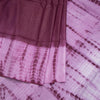 Semi Linen Wine Checked Saree
