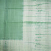 Semi Linen Light Green Checked Saree