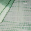 Semi Linen Light Green Checked Saree