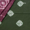 Semi Linen Dark Pink Printed Saree