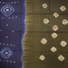 Semi Linen Dark Blue Printed Saree