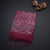 Semi Linen Dark Pink Printed With Zari Worked Saree