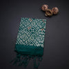 Semi Linen Green Printed With Zari Worked Saree