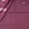 Semi Linen Rosewood Pink Printed Saree