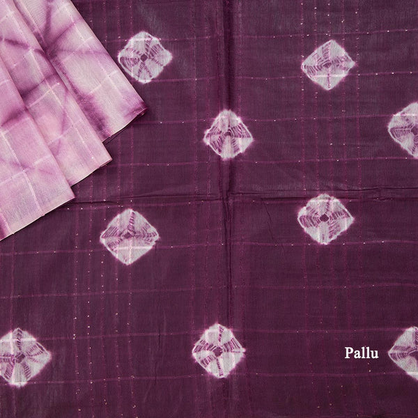 Semi Linen Cream Printed Saree