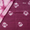 Semi Linen Light Pink Printed Saree