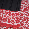 Mul Mul Cotton Black Printed Saree 04
