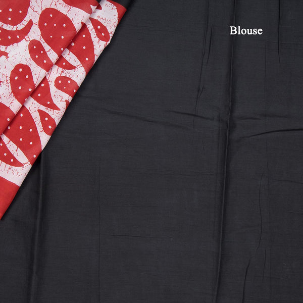 Mul Mul Cotton Black Printed Saree 04