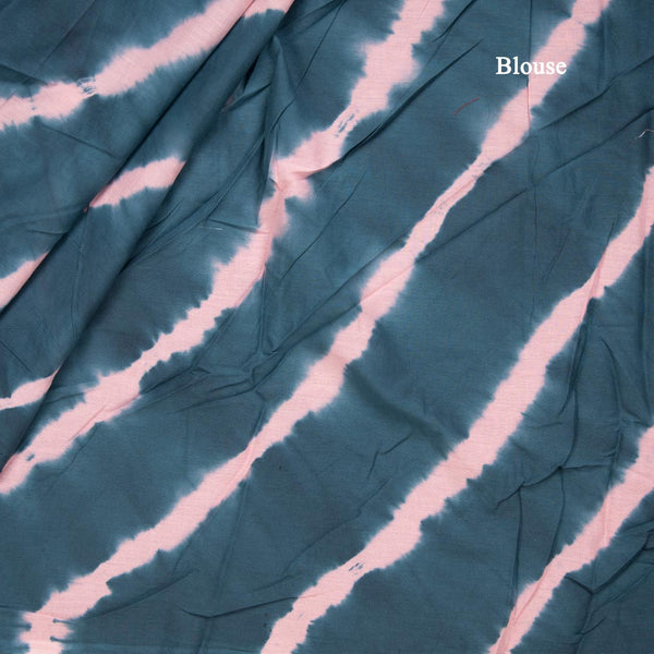 Mul Mul Cotton Greyish Blue Printed Saree 02