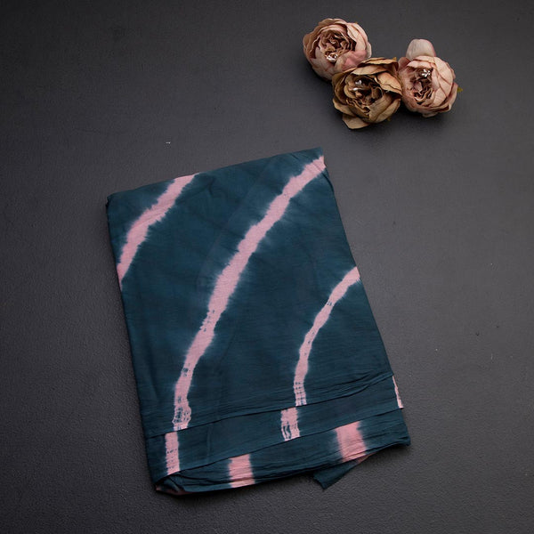 Mul Mul Cotton Greyish Blue Printed Saree 02