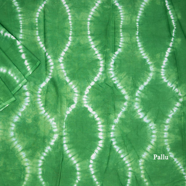 Mul Mul Cotton Green Printed Saree 02