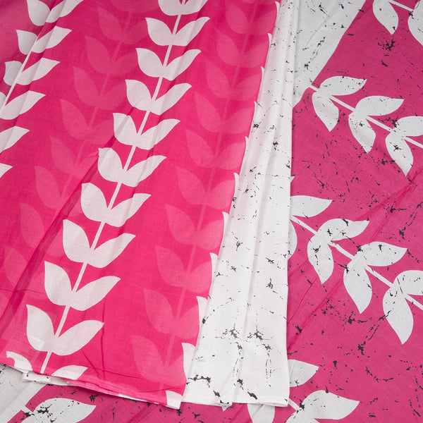 Mul Mul Cotton Cream Printed Saree 06