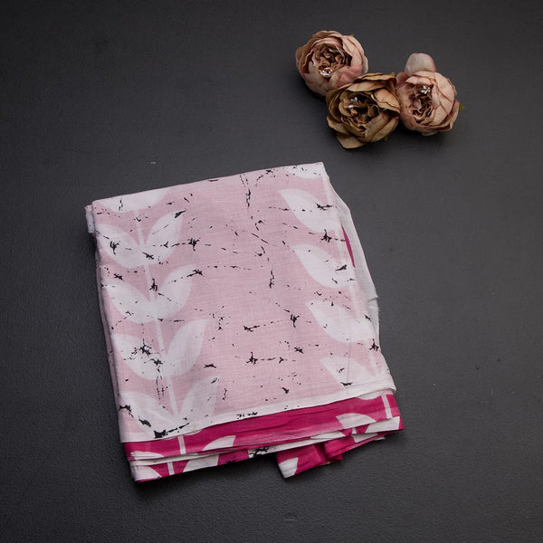 Mul Mul Cotton Cream Printed Saree 06