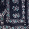 Sungudi Cotton Navy Blue Printed Saree Without Blouse 10