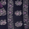 Sungudi Cotton Purple Printed Saree Without Blouse