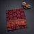 Sungudi Cotton Maroon Printed Saree Without Blouse 06