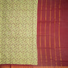 Sungudi Cotton Light Green Printed Saree Without Blouse 03