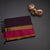 Negamam Cotton Dark Brown Thread Embossed Saree