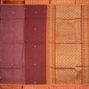 Negamam Cotton Maroon Thread Embossed Saree