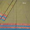Negamam Cotton Light Green Thread Embossed Saree