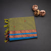 Negamam Cotton Light Green Thread Embossed Saree
