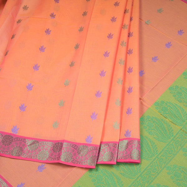 Negamam Cotton Shot Colour Thread Embossed Saree