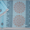 Negamam Cotton Light Blue Thread Embossed Saree