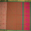 Negamam Cotton Cinnamon Brown Thread Embossed Saree