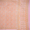 Crepe Light Pink Floral Printed Saree