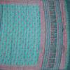 Crepe Light Peacock Blue Floral Printed Saree