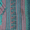 Crepe Light Peacock Blue Floral Printed Saree