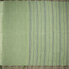 Bengali Cotton Light Green Thread Embossed Saree Without Blouse 04