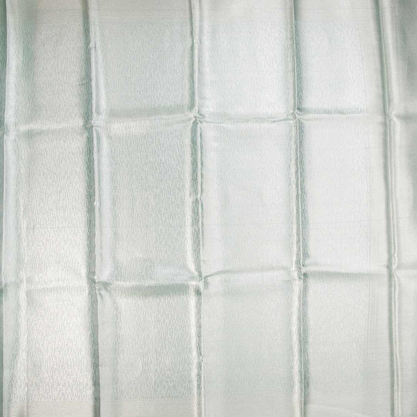 Kota Tissue Peacock Green Saree With Zari Border