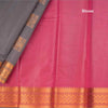 Silk Cotton Grey Zari Worked Saree 03