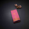 Silk Cotton Rose Pink Zari Worked Saree 04