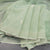 Semi Linen Green Printed With Thread Embroidered Saree