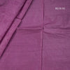 Semi Tussar Dark Magenta Thread Work Saree