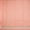 Semi Tussar Peach Thread Work Saree
