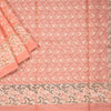 Semi Tussar Peach Thread Work Saree
