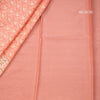 Semi Tussar Peach Thread Work Saree