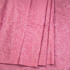 Semi Tussar Flamingo Pink Thread Work Saree