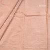 Semi Tussar Sand Brown Thread Work Saree