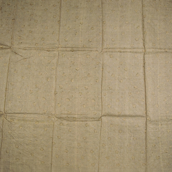 Semi Tussar Cardamom Green Thread Work Saree