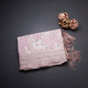 Light Pink Semi Raw Silk Printed Saree 02