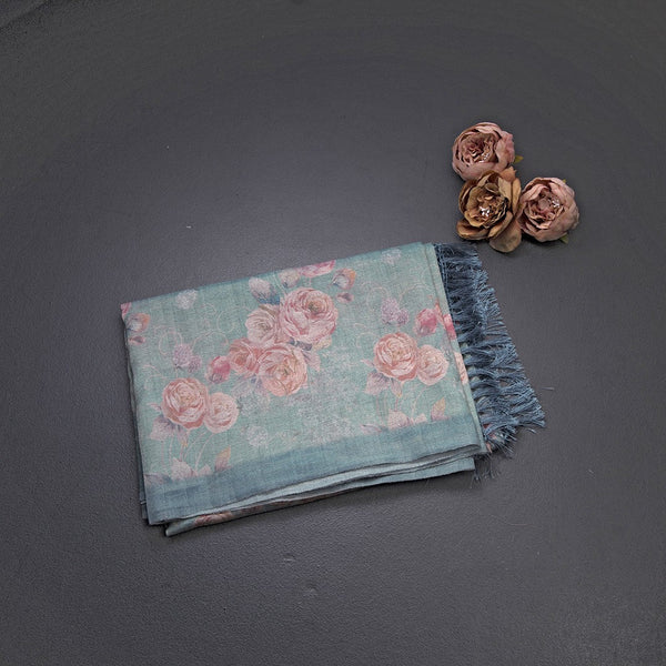 Green Organza Printed 03