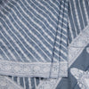 Grey Kota Cotton Thread Embroidered Saree